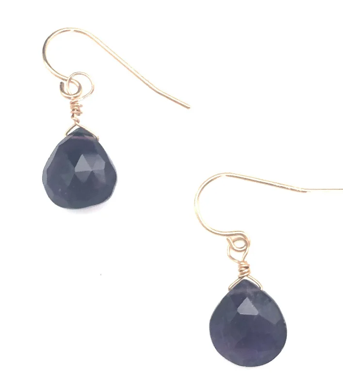 Pearl Drop Earrings for Elegance -Amethyst Earrings