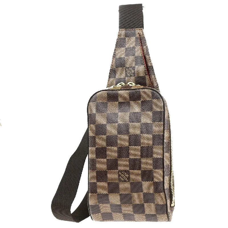 Handle bags with multi-color weaves for vibrancy -Louis Vuitton Geronimo  Canvas Shoulder Bag (Pre-Owned)