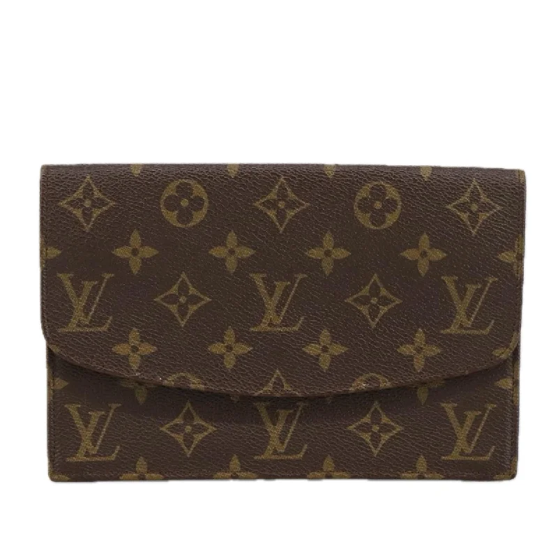 Leather handle bags for elegant daily carry -Louis Vuitton Rabat  Canvas Clutch Bag (Pre-Owned)