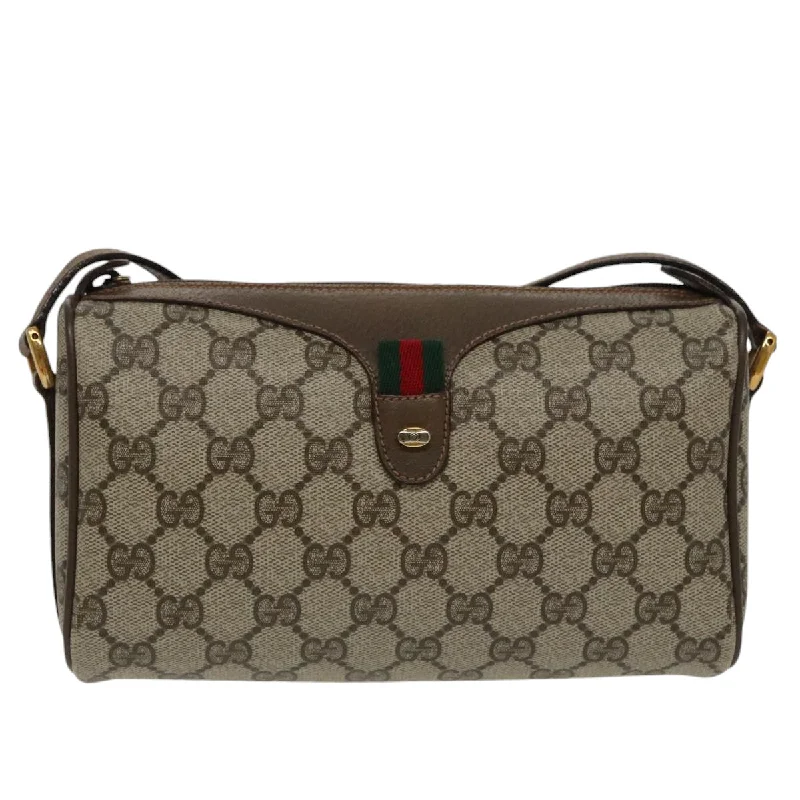 Handle bags with rugged canvas for outdoors -Gucci Ophidia  Canvas Shoulder Bag (Pre-Owned)