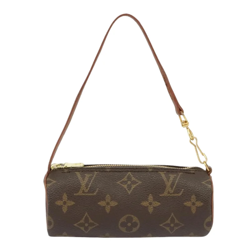 Handle bags with bright accents for pop -Louis Vuitton Mini Baby Papillon  Canvas Clutch Bag (Pre-Owned)