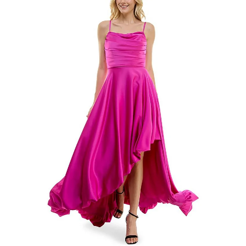 Solid Color Dresses for Simple -Taylor Womens Asymmetric  Evening Dress