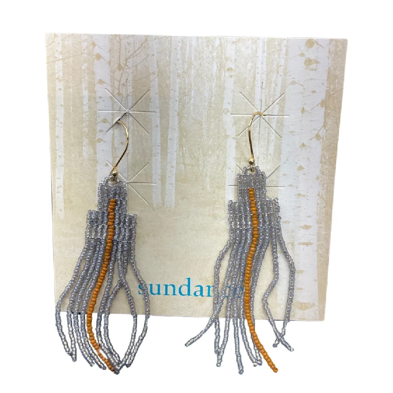 Drop Earrings with Embossed Patterns -Earrings Dangle/drop By Sundance, Size: 02 Piece Set