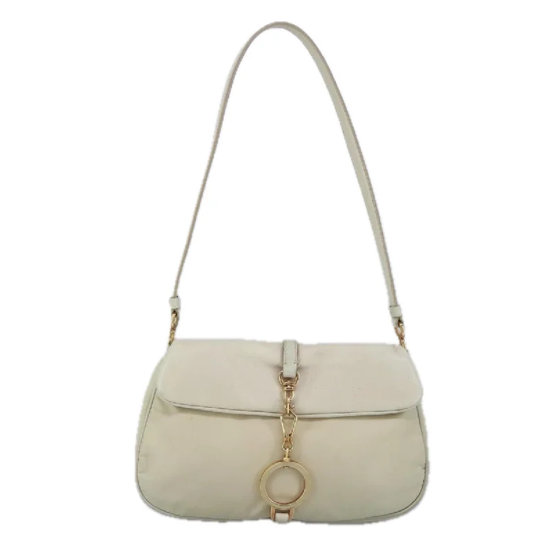 Handle bags with bohemian tassel embellishments -Prada Tessuto  Synthetic Shoulder Bag (Pre-Owned)