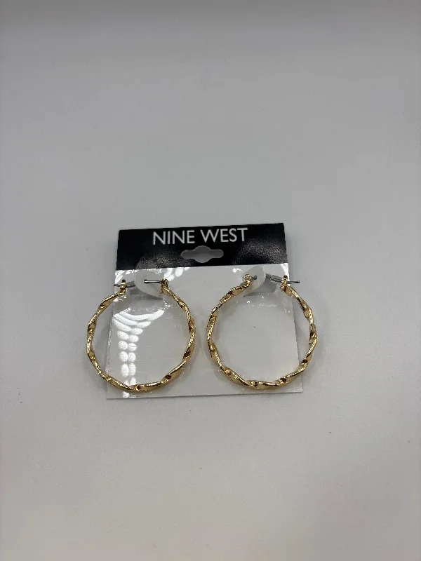 Gemstone and Diamond Drop Earrings for Opulence -Earrings Hoop By Nine West, Size: 1