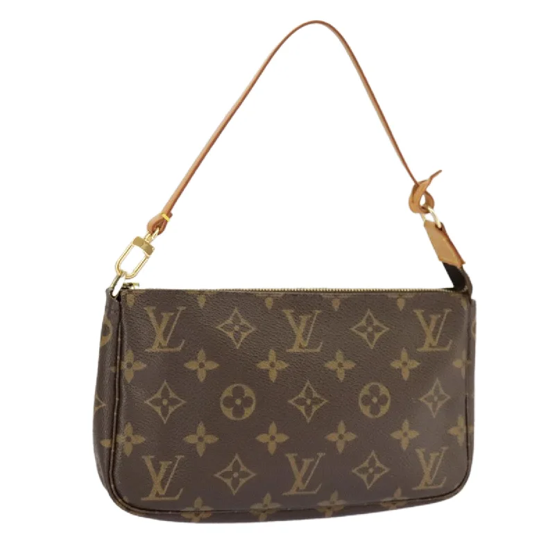 Handle bags with bold logos for branding -Louis Vuitton Pochette Accessoire  Canvas Clutch Bag (Pre-Owned)