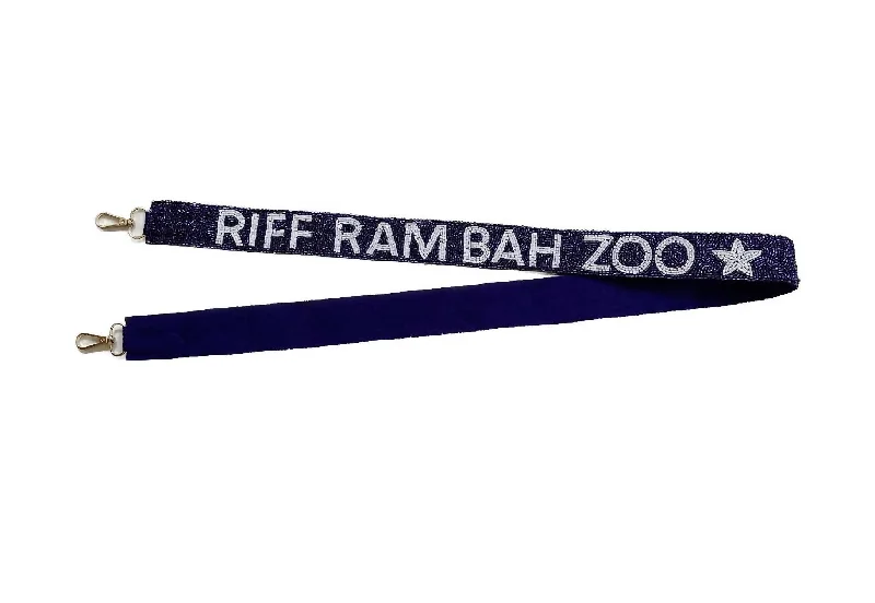 Handle bags with sleek zippers for closure -Riff Ram Bag Strap In Purple