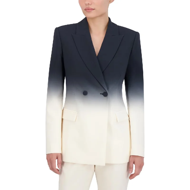 Vintage Dresses for Nostalgia -BCBGMAXAZRIA Womens Ombre Dressy Double-Breasted Blazer