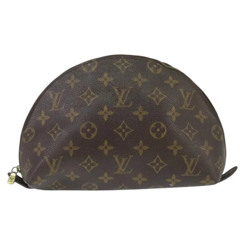 Handle bags with playful pom-poms for charm -Louis Vuitton Demi Ronde  Canvas Clutch Bag (Pre-Owned)