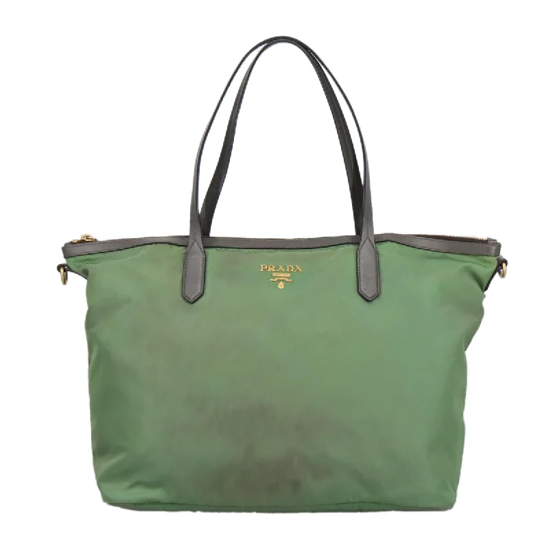 Handle bags with monogram designs for personalization -Prada  Synthetic Tote Bag (Pre-Owned)