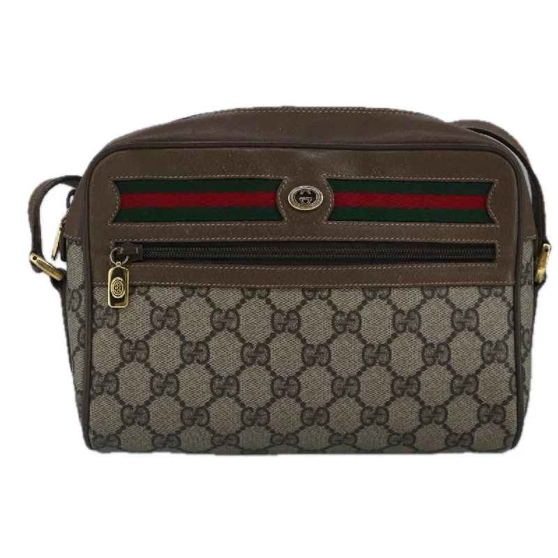 Handle bags with camouflage patterns for edge -Gucci Ophidia  Canvas Shoulder Bag (Pre-Owned)