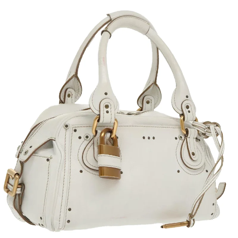 Canvas handle bags perfect for casual outings -Chloé Paddington  Leather Shoulder Bag (Pre-Owned)