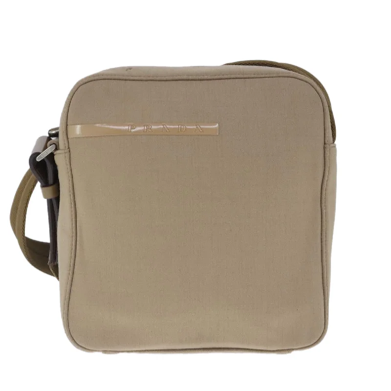 Handle bags with lightweight nylon for ease -Prada Tessuto  Canvas Shoulder Bag (Pre-Owned)