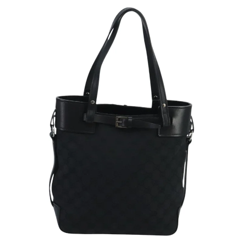 Handle bags with perforated details for style -Gucci  Canvas Tote Bag (Pre-Owned)