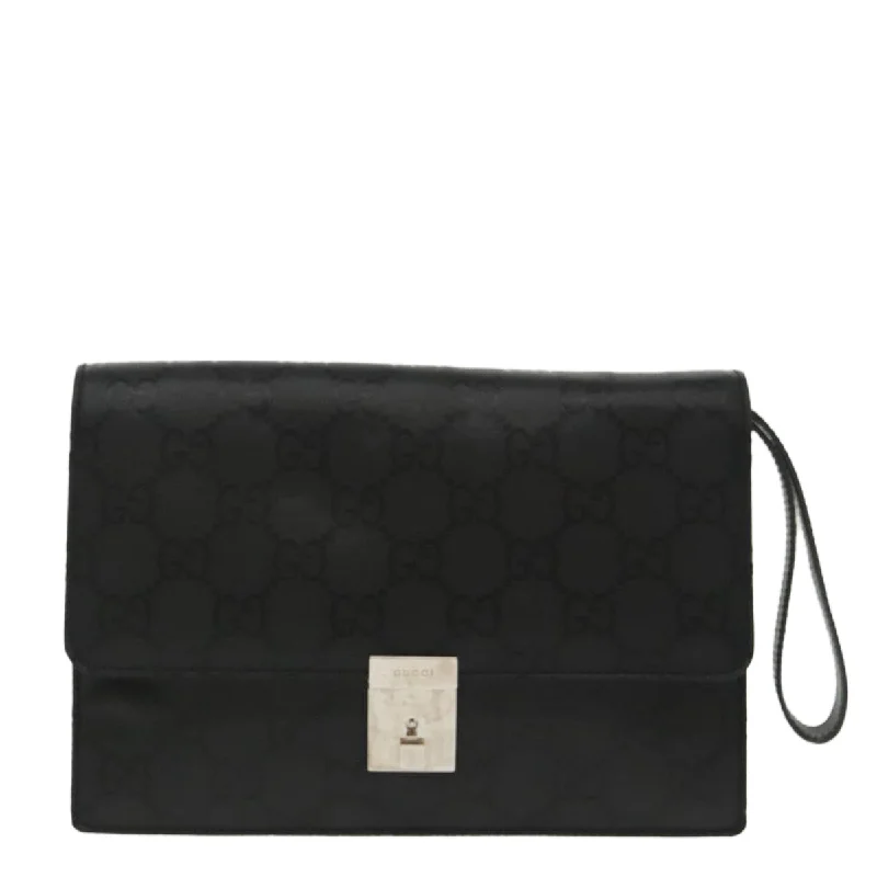 Handle bags with perforated details for style -Gucci  Canvas Clutch Bag (Pre-Owned)