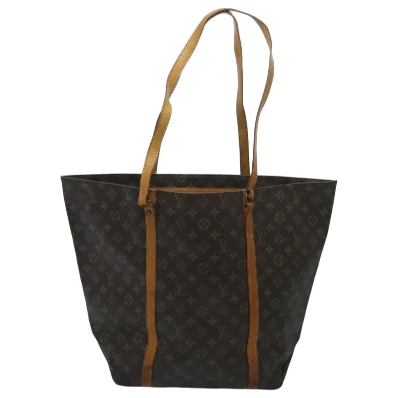 Handle bags with padded interiors for laptops -Louis Vuitton Sac Shopping  Canvas Tote Bag (Pre-Owned)