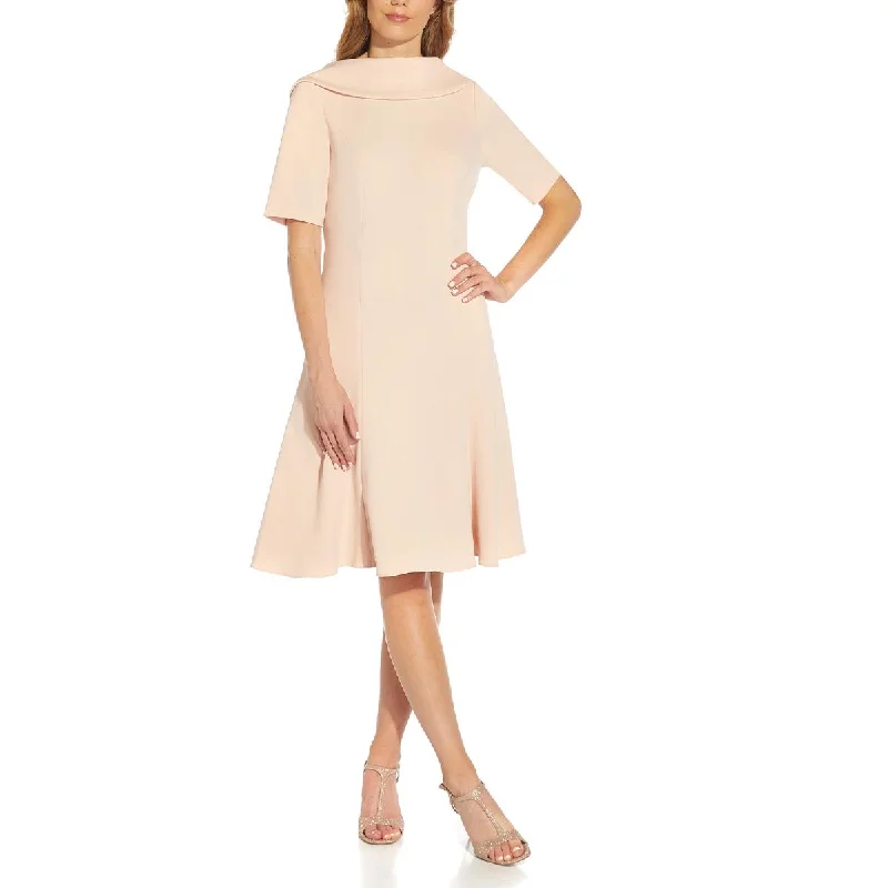 Casual Dresses for Everyday -Adrianna Papell Womens Panel Midi Cocktail and Party Dress