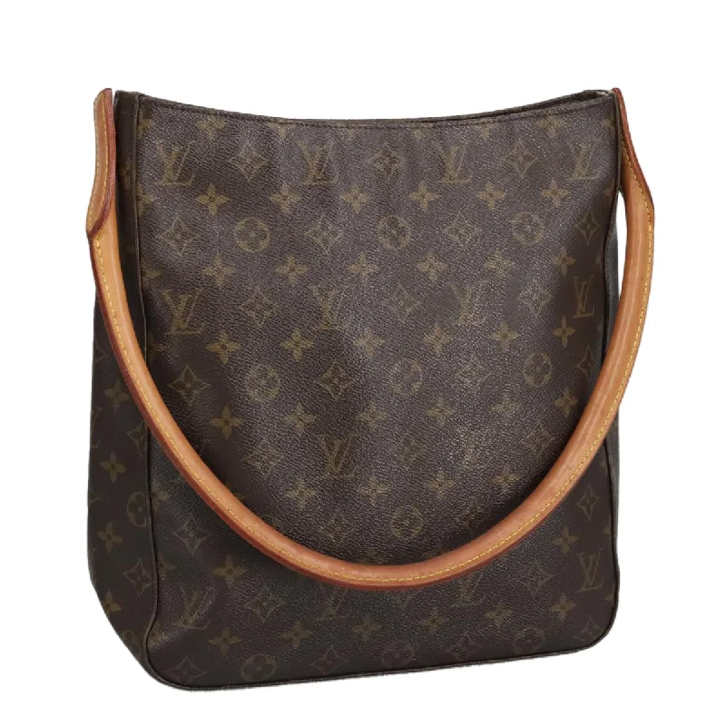 Handle bags with waterproof lining for protection -Louis Vuitton Looping  Canvas Shoulder Bag (Pre-Owned)