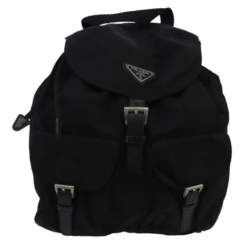 Handle bags with geometric patterns for modernity -Prada Re-Nylon  Synthetic Backpack Bag (Pre-Owned)