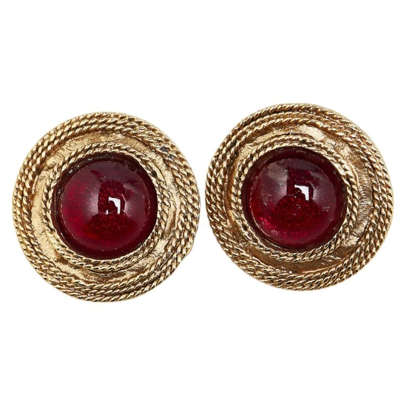 Drop Earrings for Formal Attire -Chanel   Plating Clip Earrings (Pre-Owned)