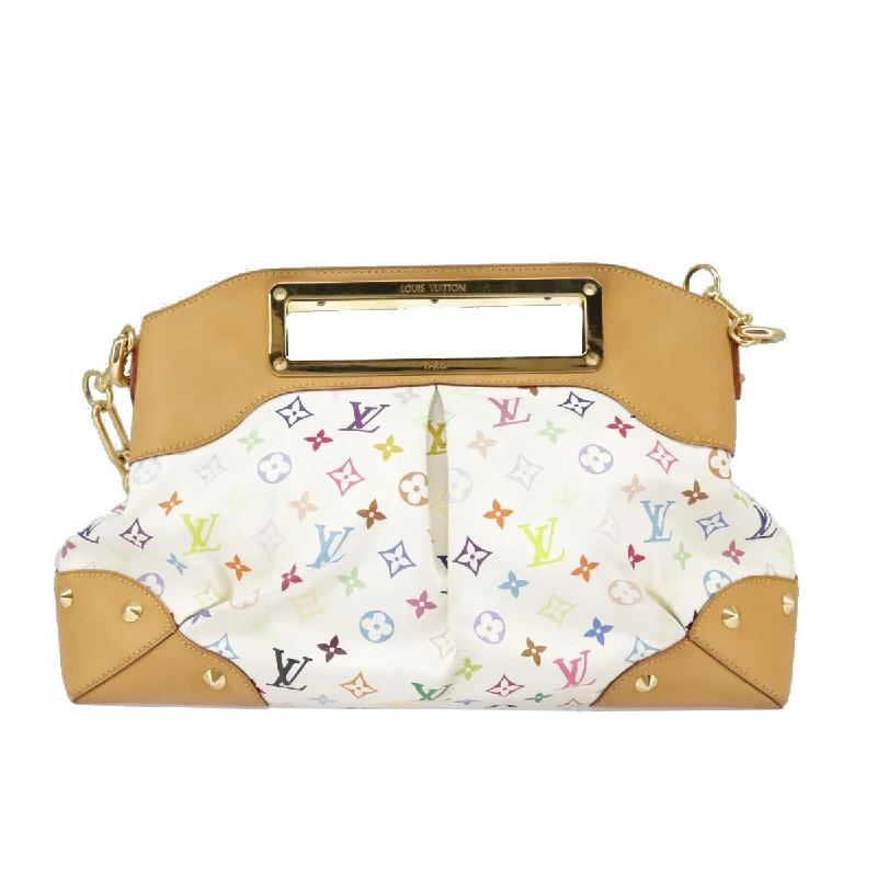 Handle bags with seasonal prints for holidays -Louis Vuitton Judy  Canvas Shoulder Bag (Pre-Owned)