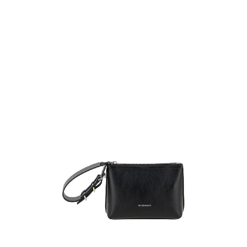 Handle bags with perforated details for style -Givenchy Voyou Clutch Women's Bag