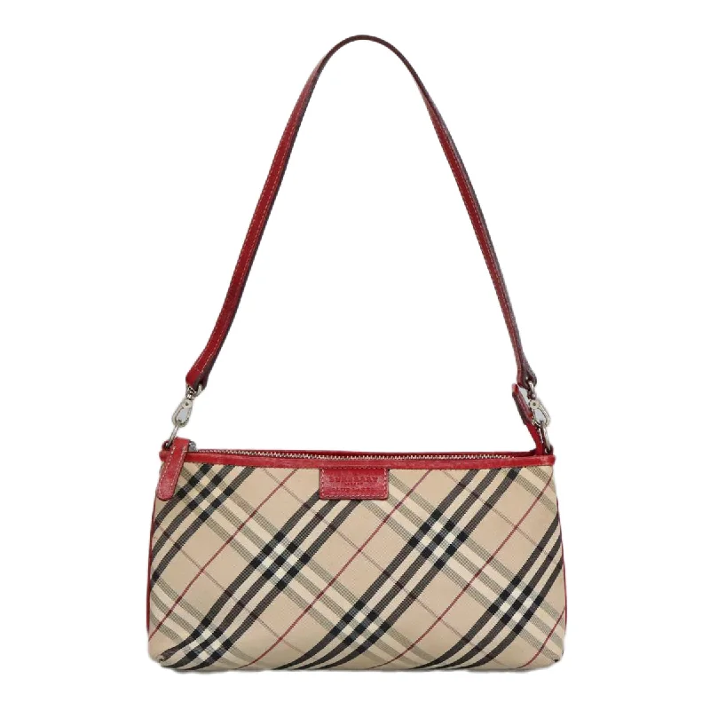 Handle bags with waterproof lining for protection -Burberry Nova Check  Canvas Clutch Bag (Pre-Owned)