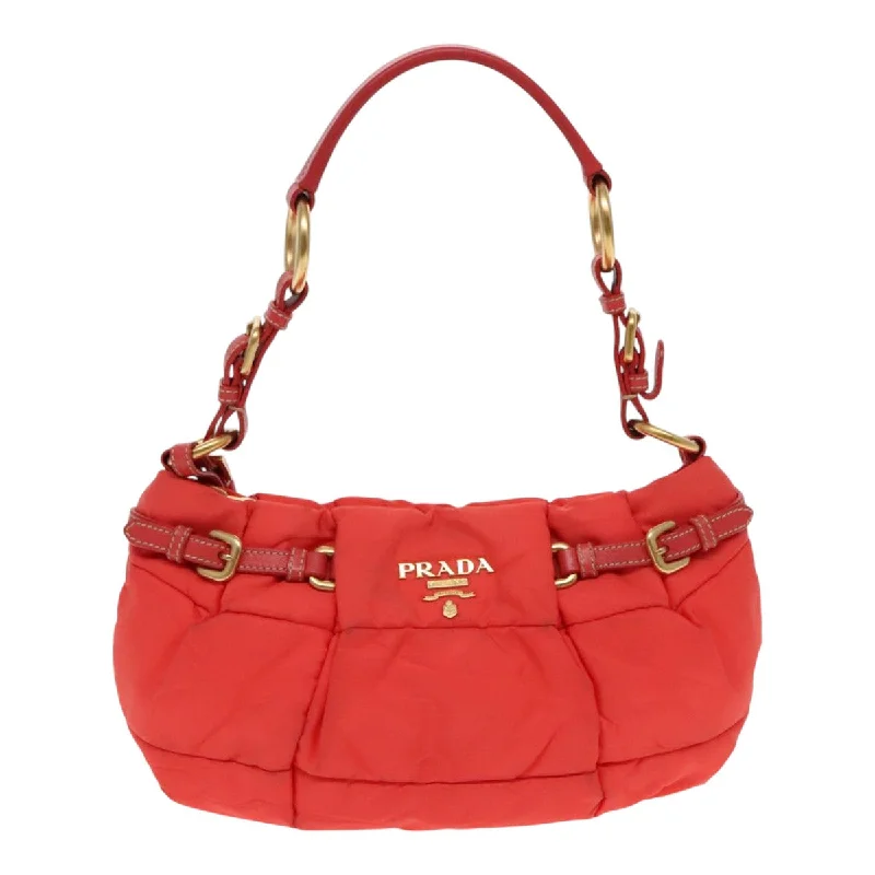 Handle bags with eco-friendly bamboo handles -Prada Tessuto  Synthetic Shoulder Bag (Pre-Owned)