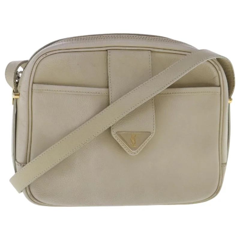 Handle bags with bold checks for trend -Yves Saint Laurent  Leather Shoulder Bag (Pre-Owned)