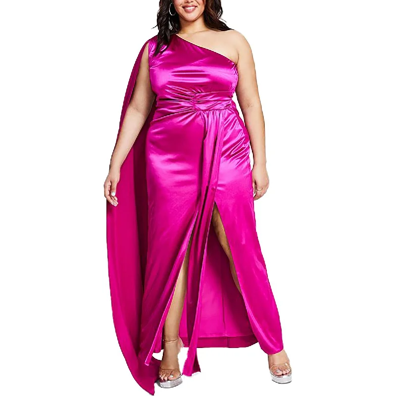 A-line Dresses for Flattering -City Studio Womens Plus Satin Prom Evening Dress