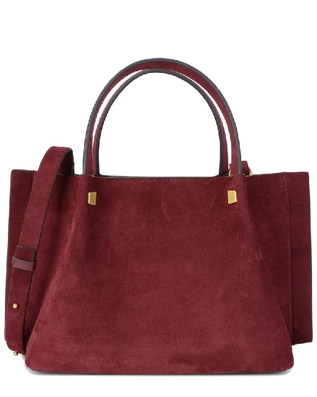 Handle bags with soft leather for luxury -Tiffany & Fred Paris Suede Tote