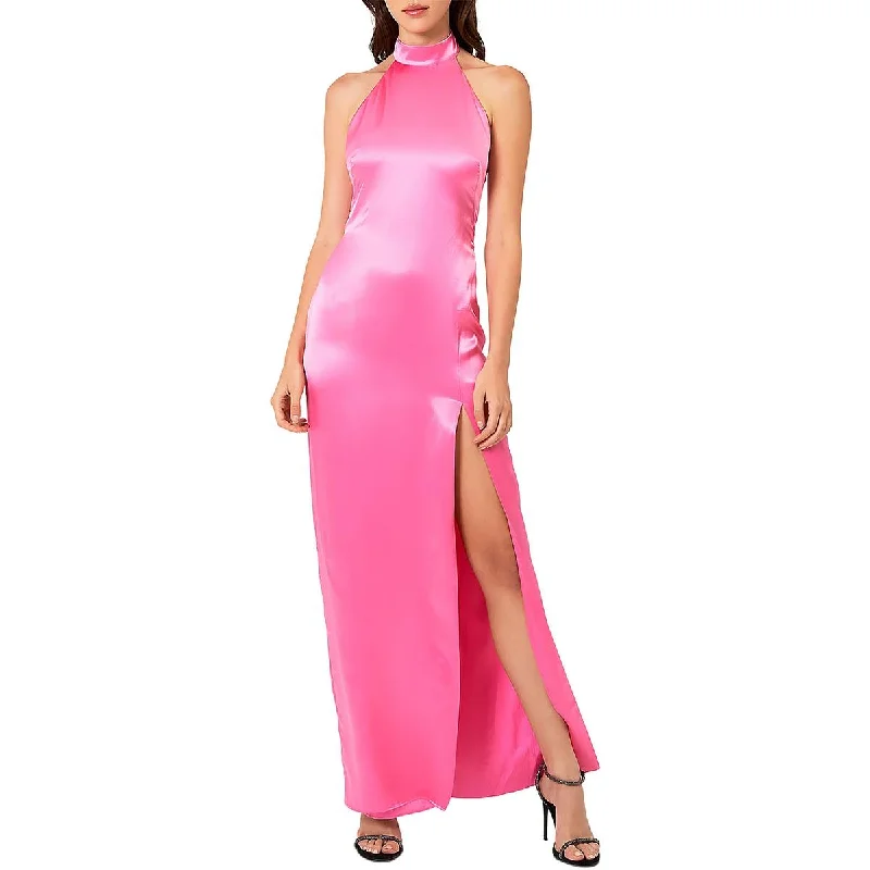 Maxi Dresses for Elegant Style -Nicholas Womens Ramina Silk Halter Evening Dress