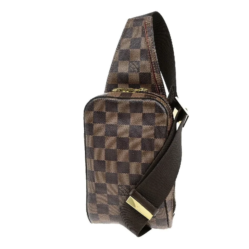 Handle bags with monogram designs for personalization -Louis Vuitton Geronimos  Canvas Clutch Bag (Pre-Owned)