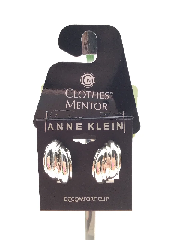 Drop Earrings with Keyhole Designs -Earrings Clip By Anne Klein