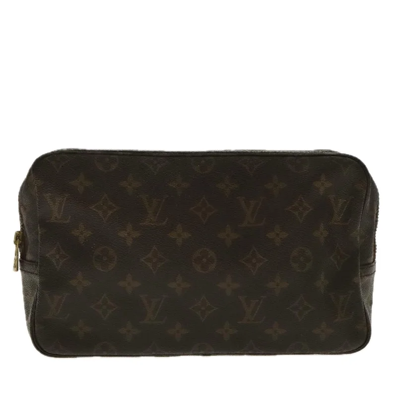 Handle bags with wide openings for access -Louis Vuitton Trousse De Toilette  Canvas Clutch Bag (Pre-Owned)