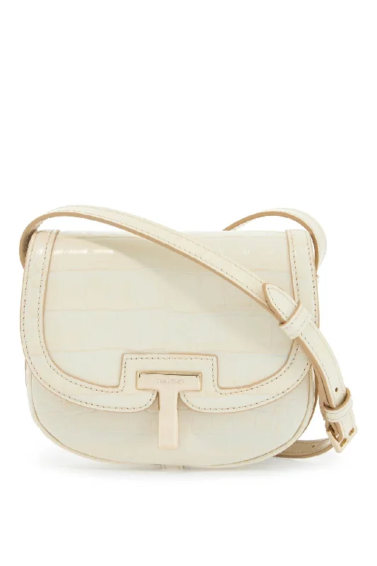 Handle bags with polka dots for fun -Tom Ford Women's Mini Shoulder Bag Crocodile ivory With Adjustable Strap