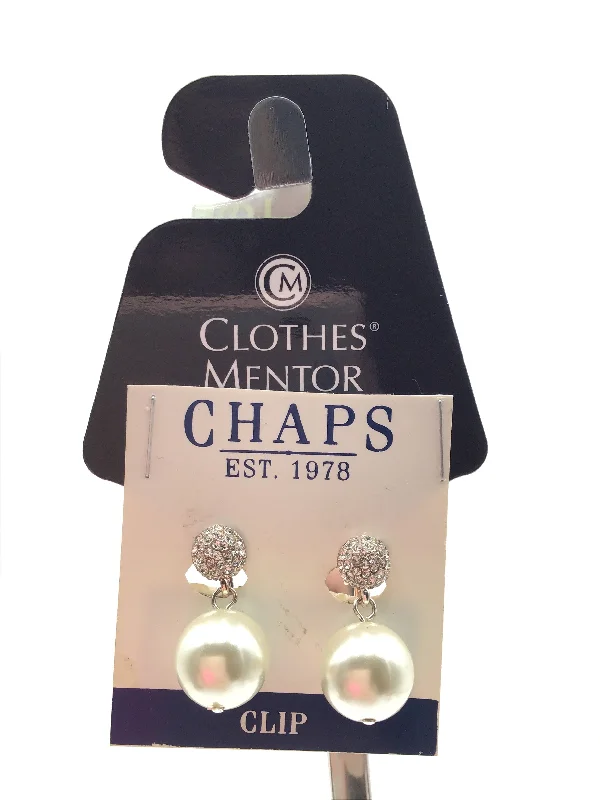 Silver Drop Earrings for Men -Earrings Clip By Chaps