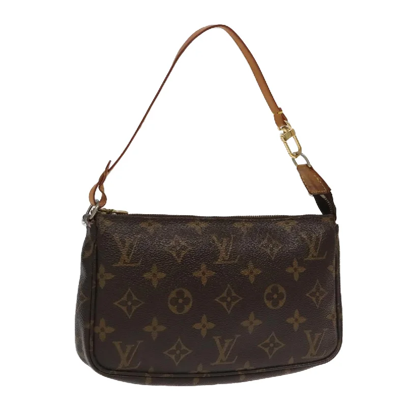 Handle bags with neutral tones for versatility -Louis Vuitton Pochette Accessoire  Canvas Clutch Bag (Pre-Owned)