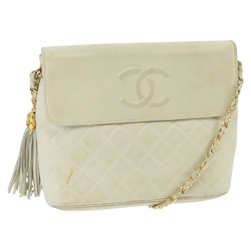 Handle bags with compact designs for portability -Chanel Camera  Leather Shoulder Bag (Pre-Owned)