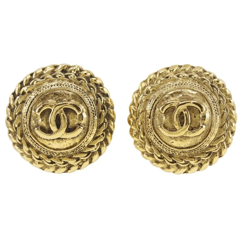 Retro Drop Earrings for Nostalgia -Chanel Coco  Clip Earrings (Pre-Owned)