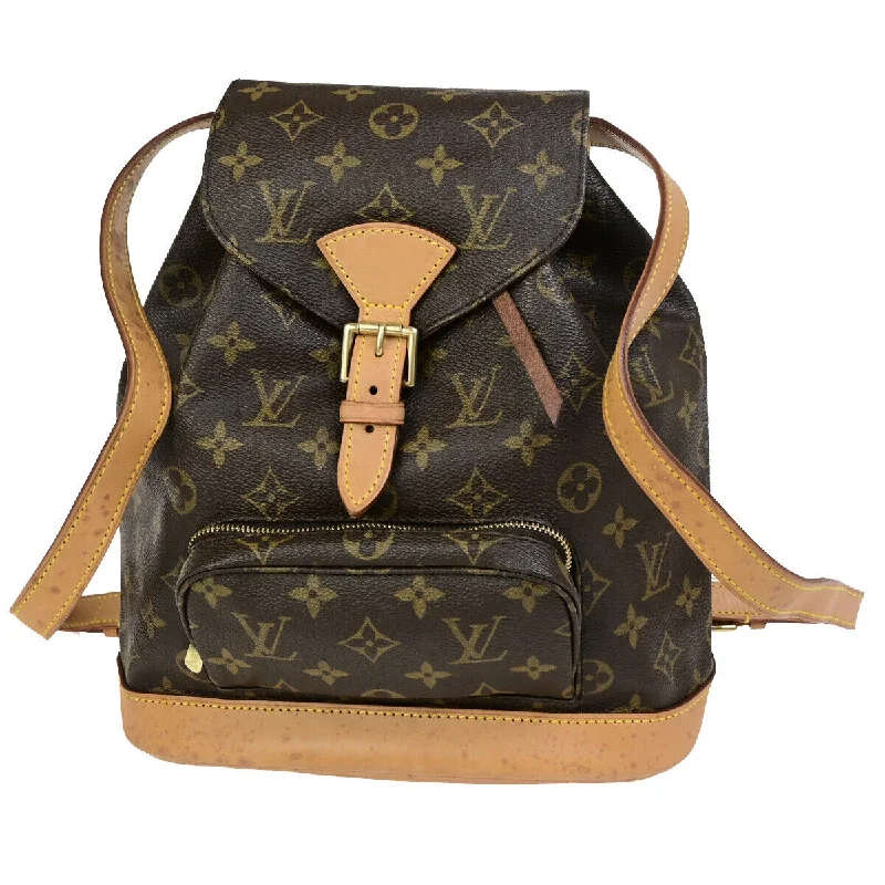 Handle bags with neutral tones for versatility -Louis Vuitton Montsouris Mm  Canvas Backpack Bag (Pre-Owned)