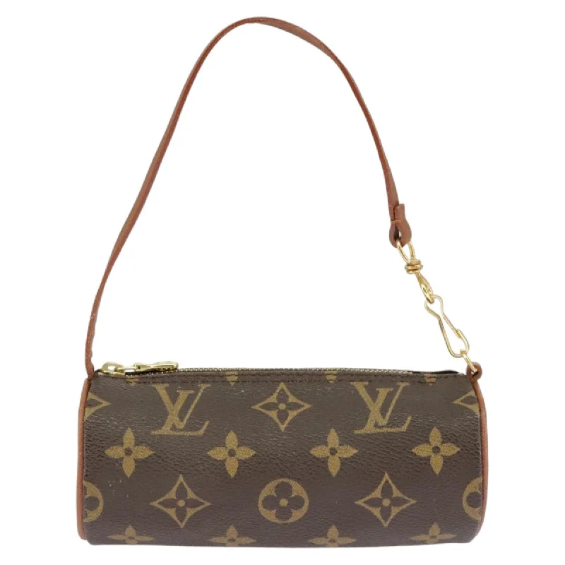 Handle bags with spacious pockets for travel -Louis Vuitton Mini Baby Papillon  Canvas Clutch Bag (Pre-Owned)