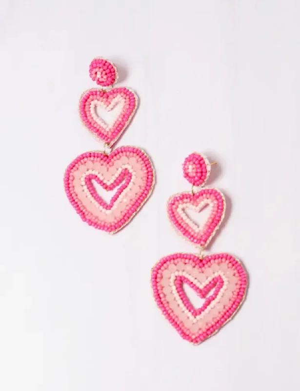 Lead Free Drop Earrings for Health -Enchanted Heart Earrings