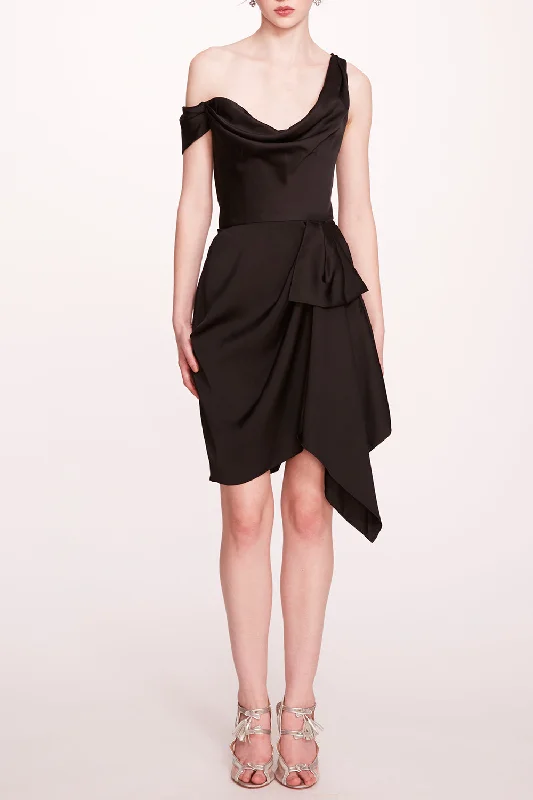 Sheath Dresses for Sophisticated -Asymmetrical Mini Dress