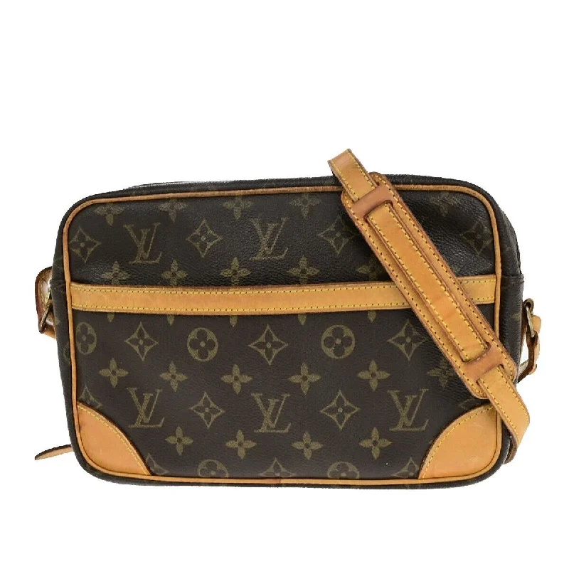 Handle bags with sleek leather for work -Louis Vuitton Trocadéro  Canvas Shoulder Bag (Pre-Owned)