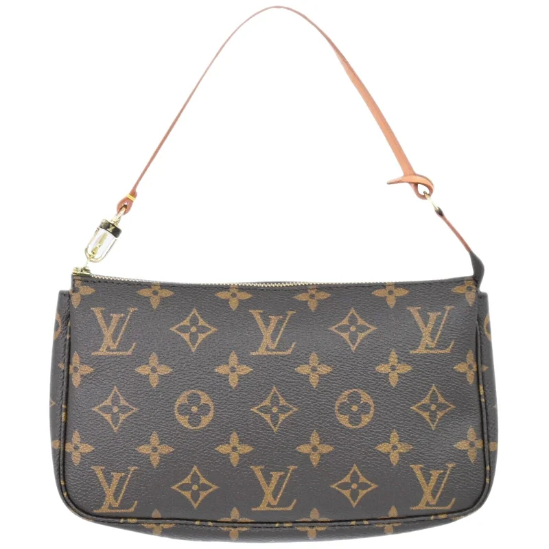 Leather handle bags for elegant daily carry -Louis Vuitton Pochette Accessoire  Canvas Clutch Bag (Pre-Owned)