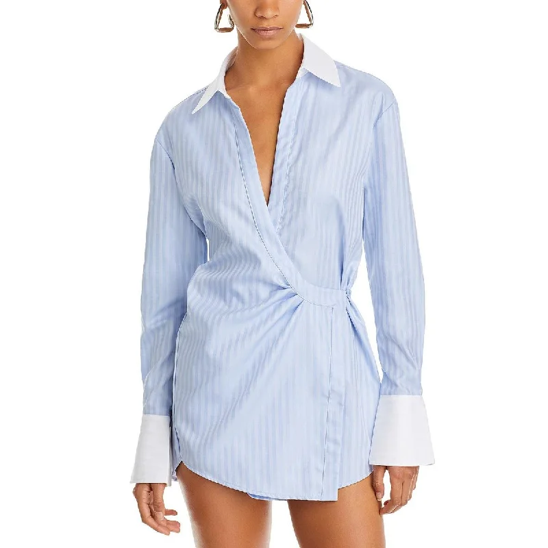 Abstract Dresses for Creative -Ser.o.ya Womens Joy Collared Mini Shirtdress