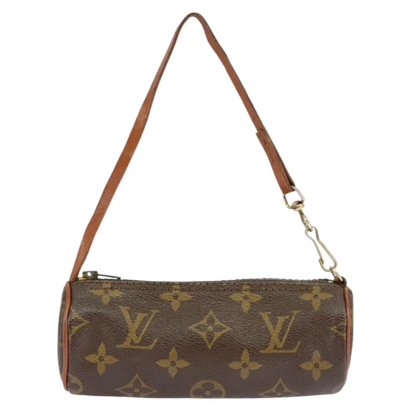 Handle bags with sleek zippers for closure -Louis Vuitton Mini Baby Papillon  Canvas Clutch Bag (Pre-Owned)