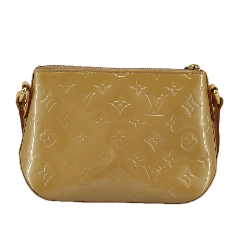 Handle bags with geometric patterns for modernity -Louis Vuitton Minna  Patent Leather Shoulder Bag (Pre-Owned)