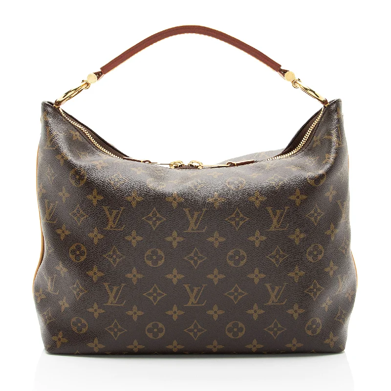 Handle bags with seasonal prints for holidays -Louis Vuitton Monogram Canvas Sully PM Shoulder Bag